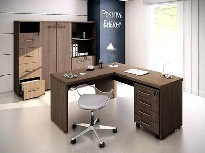 Imagem ilustrativa de Cadeira e mesa de escritorio