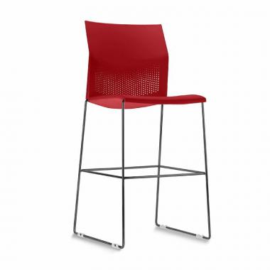 Banqueta Vermelha - Cod.: FK.6024.PR Banqueta Vermelha - Cod.: FK.6024.PR